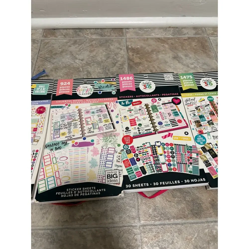 Happy Planner Sticker Lot of 5 Sticker Books